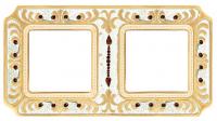 Рамка двойная Fede Palace светлое золото-белая патина FD01352OPCL - цена и фото в Минске