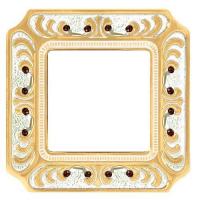 Рамка одинарная Fede Palace светлое золото-белая патина FD01351OPCL - цена и фото в Минске