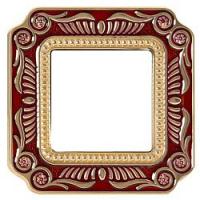 Рамка одинарная Fede Smalto Italiano Firenze рубиново-красный FD01361ROEN - цена и фото в Минске