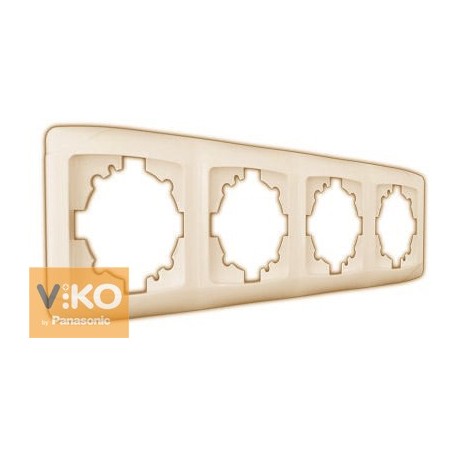 Рамка четверная горизонтальная крем ViKO Carmen 90572104 - цена и фото в Минске