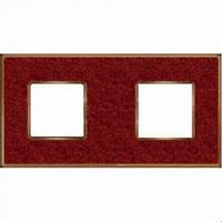 Рамка двойная Fede Vintage Corinto красный кориан-светлое золото FD01332PROB - цена и фото в Минске