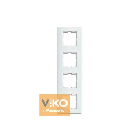 Рамка четверная вертикальная белая ViKO Karre 90960223 - цена и фото в Минске