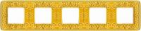 Рамка пятерная Fede Emporio, светлое золото FD01375OB - цена и фото в Минске