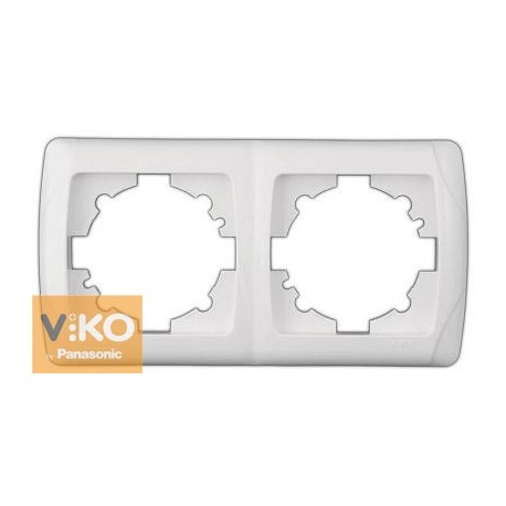 Рамка двойная горизонтальная белая ViKO Carmen 90571102 - цена и фото в Минске