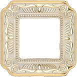Рамка одинарная Fede Toscana Firenze светлое золото-белая патина FD01361OP - цена и фото в Минске