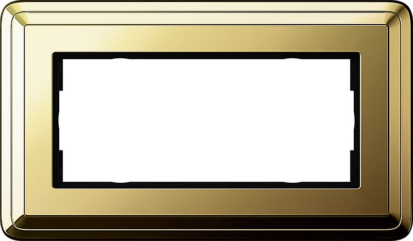 Рамка без перегородки ClassiX Латунь / Вставка Латунь. 2 мест - цена и фото в Минске