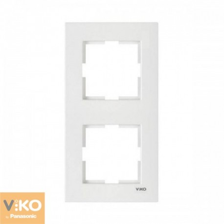 Рамка двойная вертикальная белая ViKO Karre 90960221 - цена и фото в Минске