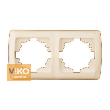 Рамка двойная горизонтальная крем ViKO Carmen 90572102 - цена и фото в Минске