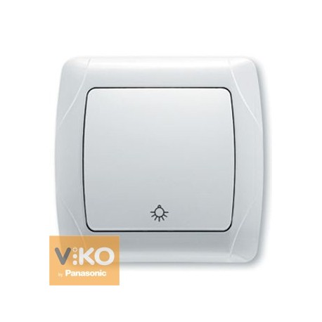 Кнопочный выключатель белый ViKO Carmen 90561003 - цена и фото в Минске