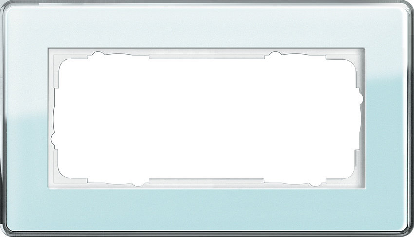 Рамка без перегородки Esprit Салатовое стекло Glass C. 2 мест - цена и фото в Минске