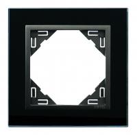 Одиночная рамка Efapel, черное стекло/серый 90910 TES - цена и фото в Минске