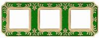 Рамка тройная Fede Smalto Italiano Siena изумрудно-зеленый FD01353VEEN - цена и фото в Минске