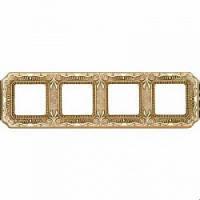 Рамка четверная Fede Toscana Firenze светлое золото FD01364OB - цена и фото в Минске