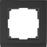Рамка на 1 пост (черный) Werkel WL04-Frame-01-black - цена и фото в Минске