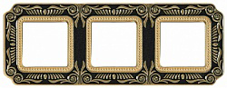 Рамка тройная Fede Smalto Italiano Firenze черный FD01363NEEN - цена и фото в Минске