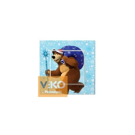Выключатель одноклавишный. Viko Karre Kids Медведь с Подарками 90962704 - цена и фото в Минске