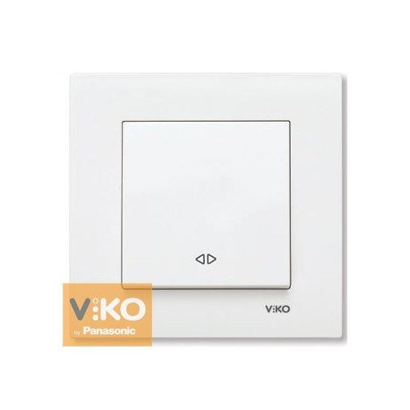 Выключатель одноклавишный. реверсивный белый ViKO Karre 90960031 - цена и фото в Минске