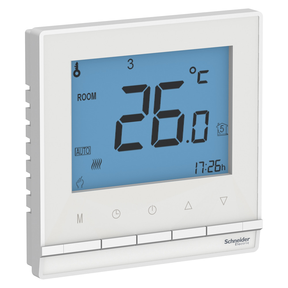 ATLASDESIGN ТЕРМОСТАТ электрон.теплого пола с датч.,от+5до+35°C,16A,в сб., БЕЛЫЙ - цена и фото в Минске