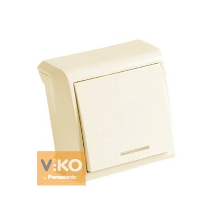 Выключатель одноклавишный. крем с подсветкой ViKO Vera 90681219 - цена и фото в Минске