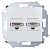 Розетка телефонная/компьютерная RJ11+RJ45, белый Simon 1591590-030 - цена и фото в Минске