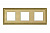 Рамка тройная Fede Sevilla светлое золото FD01233OB - цена и фото в Минске