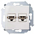 Розетка телефонная двойная 2*RJ11, винтовой зажим, сл.кость Simon 1591589-031 - цена и фото в Минске