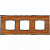 Рамка тройная Fede Vintage Wood вишня-светлый хром FD01313CCB - цена и фото в Минске